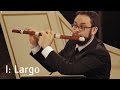 G.Ph. Telemann: Concerto in A major for Flute, Violin and Cello, I: Largo, TWV 53:A2