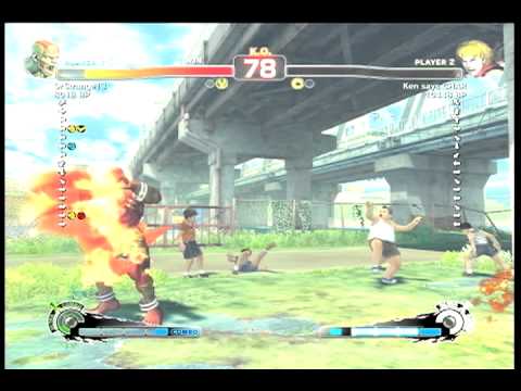 (SSF4) Ken says CHAR(Ken) vs. DrStrange13(Dhalsim) Pt. 2