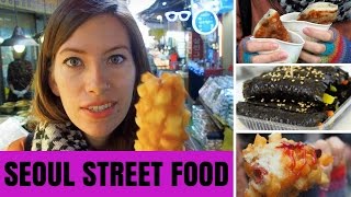 Korean Street Food in Seoul, Korea at Namdaemun Market (남대문시장)