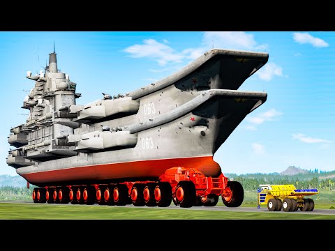 Giants Machines Crushes Cars #31 - Beamng drive