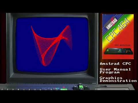 Graphics Program Demonstration - Amstrad CPC 464 - BASIC 1.0