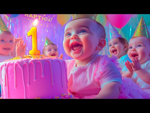 Happy Birthday Song | Cute Baby Dance Party! 🎉 | Fun Birthday Song for Kids | Neela Tota