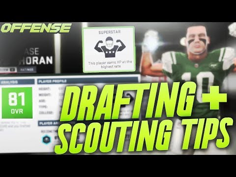 Madden 19 Franchise Scouting and Drafting Tips! How to Scout and Draft Offense!