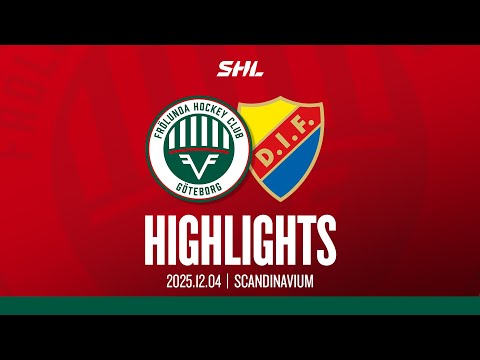 HIGHLIGHTS: Frölunda HC - Djurgårdens IF | SHL | 2025-12-04