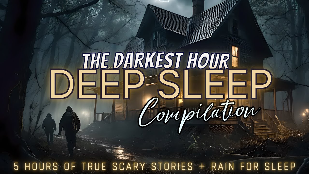 5 Hours of TRUE Scary Stories + rain for sleep 💤 black screen, no ads, just stories