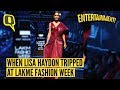 When Lisa Haydon Almost Tripped At Lakme Fashion Week 2019 The Quint