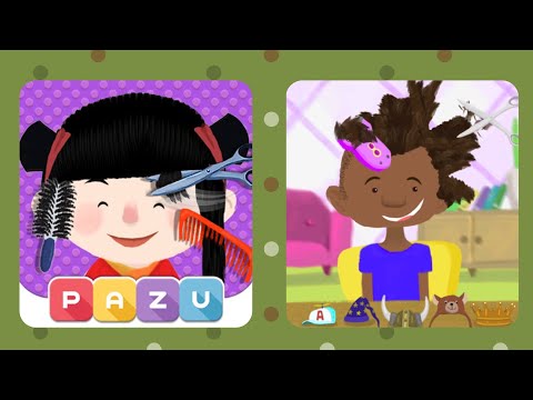 Hair Salon Games for Toddlers by Pazu Games - Educational experience for kids to play and learn - YouTube