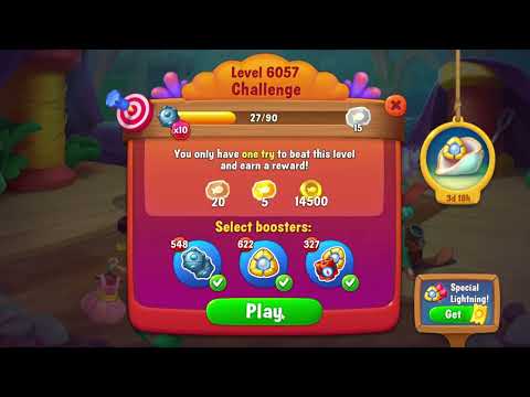 🎯 Fishdom 6057 Challenge Level - 22 moves + 💥💥🧨💣