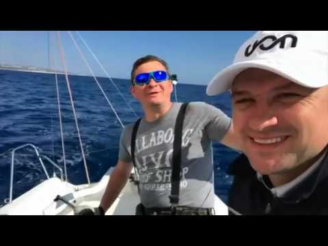 J80 sailing practice