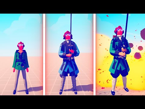 EVOLUTION OF KAMADO TANJIRO (DEMON SLAYER) - Totally Accurate Battle Simulator TABS