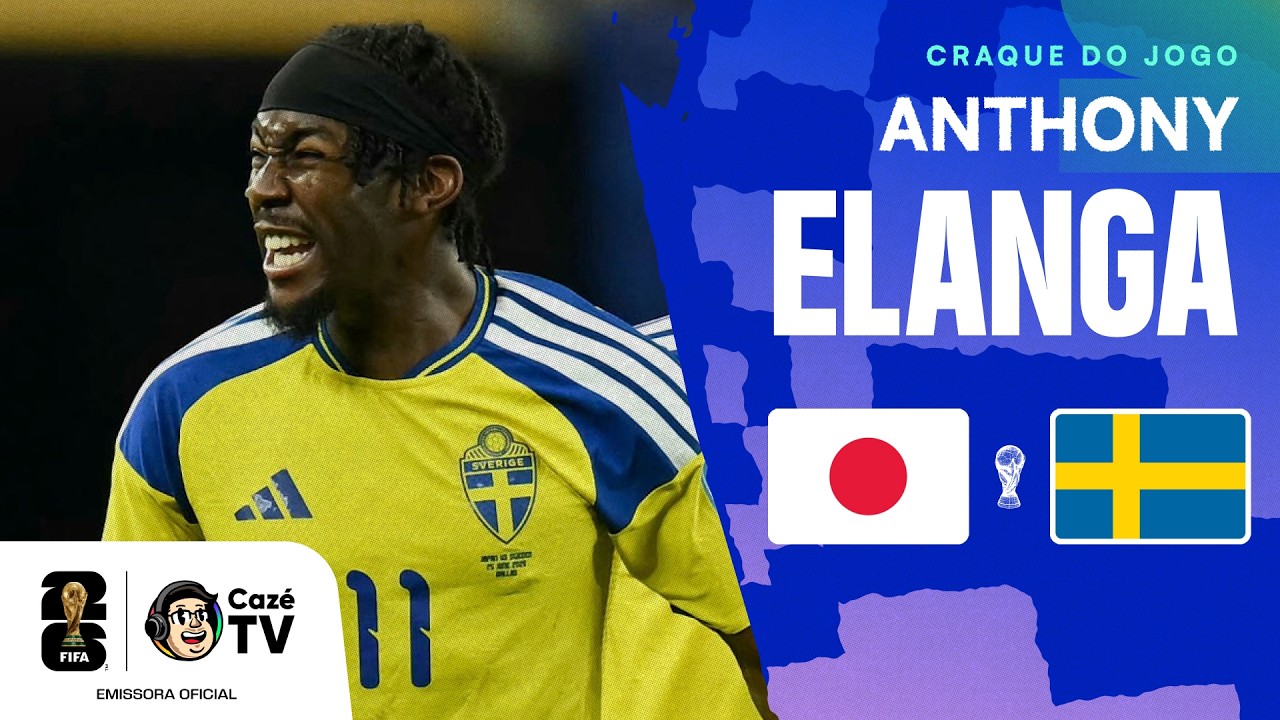 GARANTIU O EMPATE! TODOS OS LANCES DE ELANGA EM JAPÃO X SUÉCIA | COPA DO MUNDO