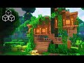 One Chunk Jungle Treehouse | Minecraft Tutorial