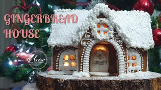 Beautiful Gingerbread House WITH LIGHTS | EASY To Follow Tutorial