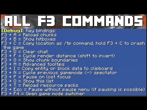 Minecraft - All F3 Commands