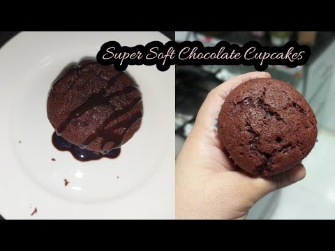 Super Soft Super Moist Chocolate Cupcakes Recipe by Arfa's Kitchen