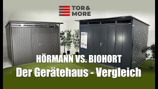 Gerätehäuser - HÖRMANN vs. BIOHORT - Der Vergleich