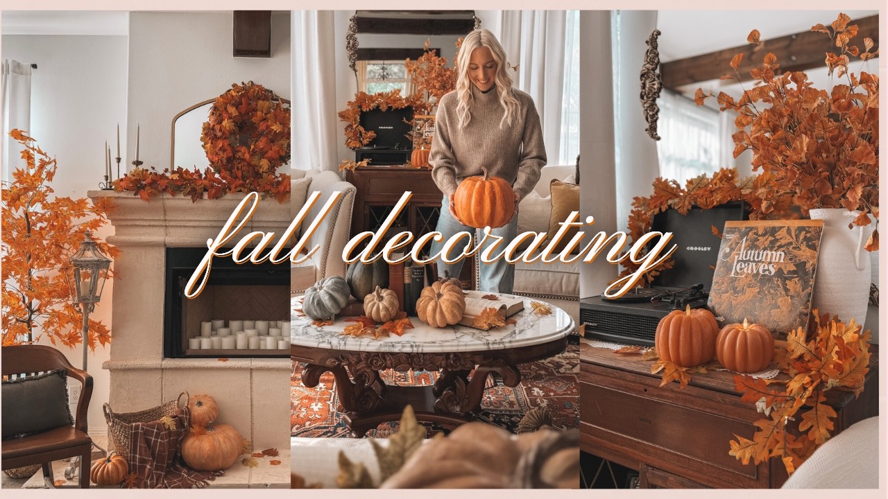 🍁 FALL DECORATE WITH ME | 2025 FALL DECORATING IDEAS | COZY FALL DECOR IDEAS 2025 ~ PART 1