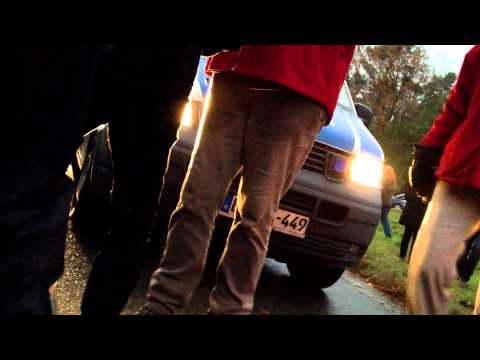 Castordurchfahrt in Vastorf nach der Sitzblockade