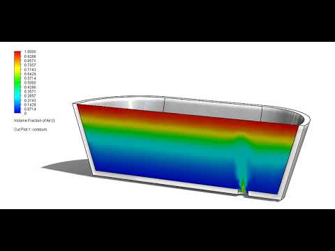 Volume fraction of air