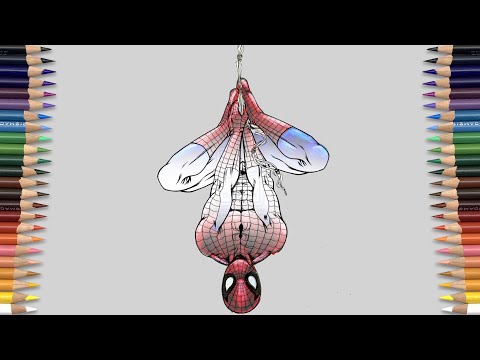 SPIDER-MAN UPSIDE DOWN Coloring Page | Into The Wild - Got Me [NCS Release]