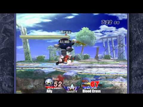 Revival of Salt - Ally (Meta Knight) Vs. Bloodcross (Falco) - Winners Semis - SSBB