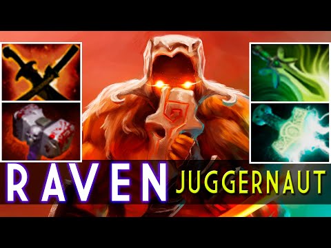 Raven [TOP 15 WORLD MMR RANK] Plays Juggernaut | Dota 2 Gameplay 7.22g