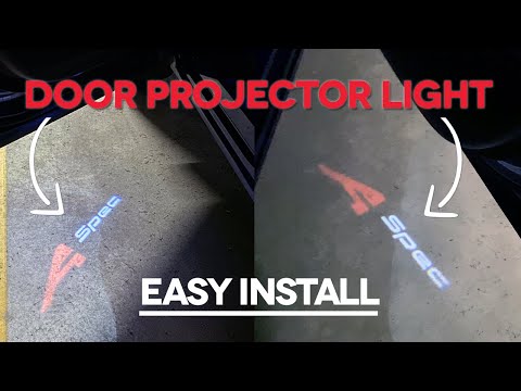 How to install door projector lights on ANY CAR (EASY MOD!) - Tested on Acura RDX A-Spec