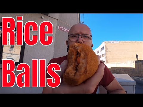 Arancini (Blalen tar-ross) rice balls / Malta street food,  Malta