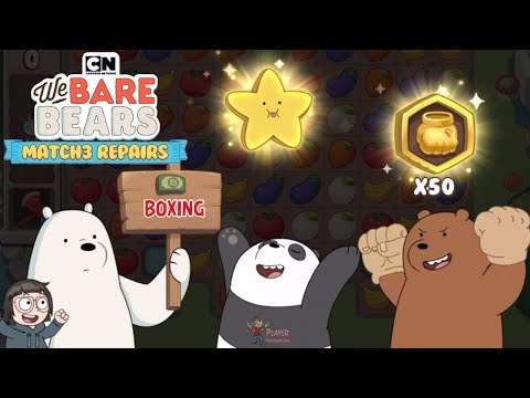 We Bare Bears: Match3 Repair - Support Boxing Smash Levels 138 - 140 Gameplay