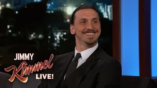 Zlatan gästade Jimmy Kimmel! (Full video intervju)