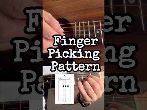 Guitar finger picking pattern