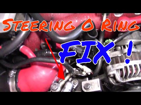 Subaru STi power steering inlet O-ring install how-to DIY