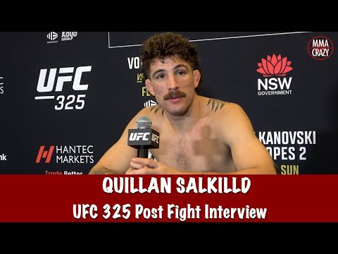 Quillan Salkilld Reacts to his submission win at UFC 325 “I want a top 15 opponent”