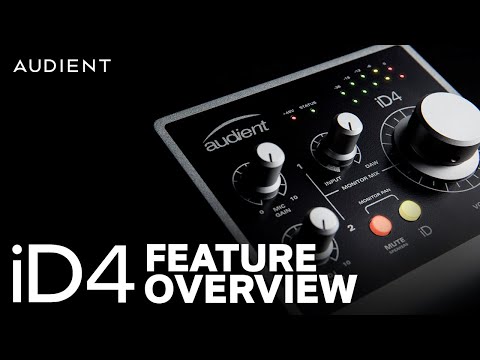 Audient iD4 Feature Overview - 2in / 2out Audio Interface