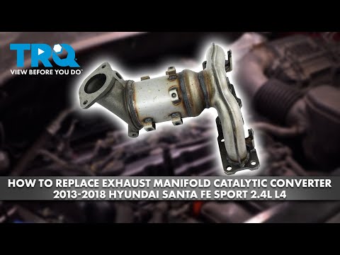 How to Replace Exhaust Manifold Catalytic Converter 2013-2018 Hyundai Santa Fe Sport 2.4L L4