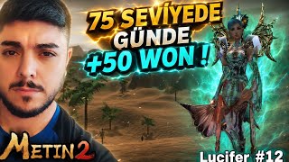 Thumbnail - 🤑75 SEVİYEDE GÜNDE +50 WON | BU EVENTİ YAPAN ZENGİN OLUR | Metin2 TR Lucifer#12 #metin2 #emra