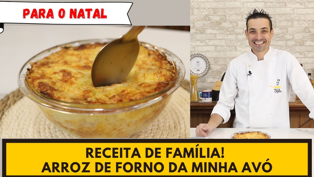 Receita tradicional de Natal aqui em casa! ARROZ DE FORNO DA MINHA VÓ