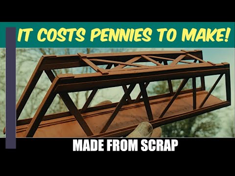 Build this HO / OO Model Train Bridge - Réseau, Modellini di treni, Modelleisenbahnen #modeltrain