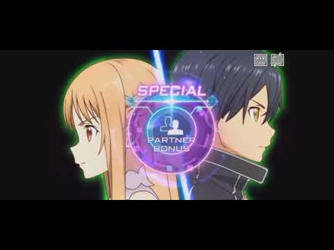 sword art online Alicization Rising steel kirito & asuna special partner Bonus