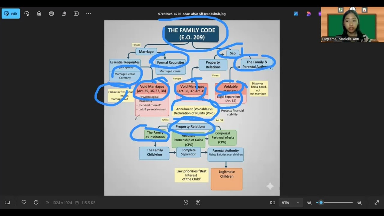 CONCEPT MAP OF THE FAMILY CODE OF THE PHILIPPINES TO DEMONSTRATE ANAYSIS