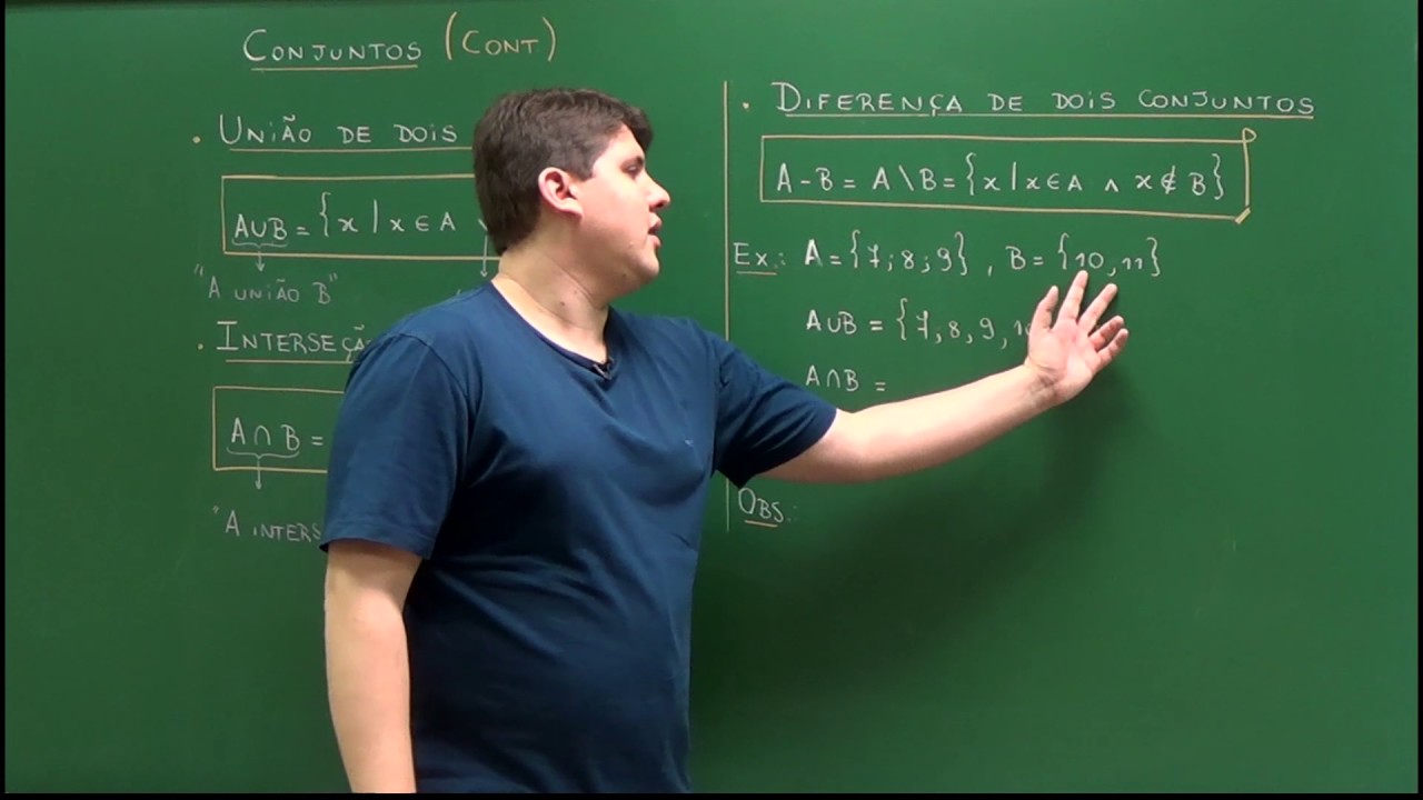 Operações com conjuntos