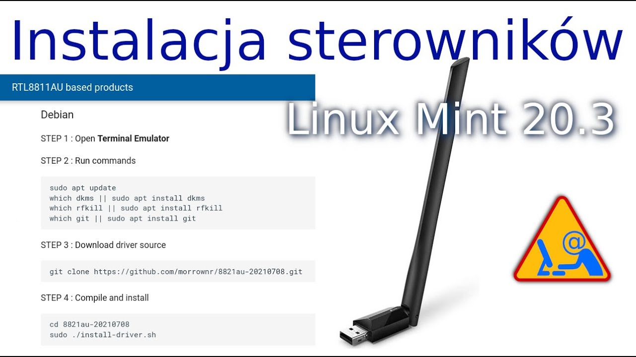Installing tp-link Archer T2U Plus drivers in Linux Mint 20.3