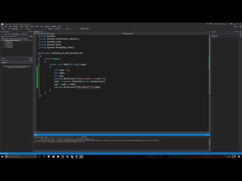 Reading and writing to console