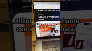 Shopify allows all ecommerce merchants to sell in AI - huge announcement!