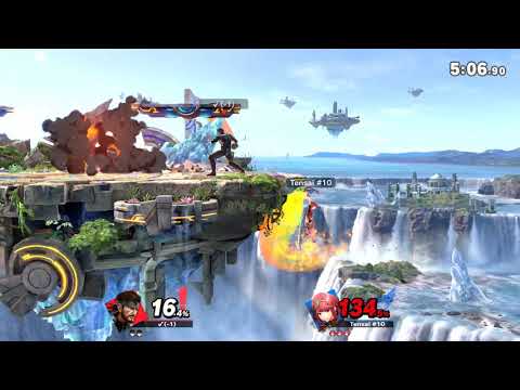 Pyra player trolls with neutral b at the ledge, regrets it immediately.