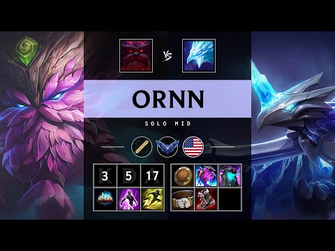 Ornn Mid vs Anivia - NA Diamond Patch 25.12