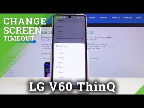 How to Set up Screen Timeout in LG V60 ThinQ 5G – Adjust Screen Blackout