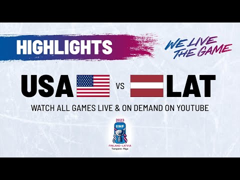 Хоккей Highlights | USA vs. Latvia | 2023 #IIHFWorlds