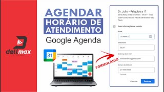 Como reservar horário de atendimento no google agenda