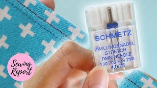 Twin Needles 🧵 How To Use + Hemming Tips | SEWING REPORT